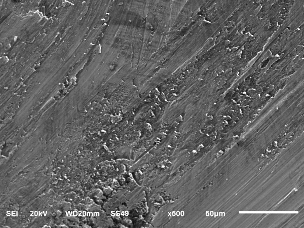 斷口A區(qū)摩擦形貌 斷口A區(qū)摩擦形貌